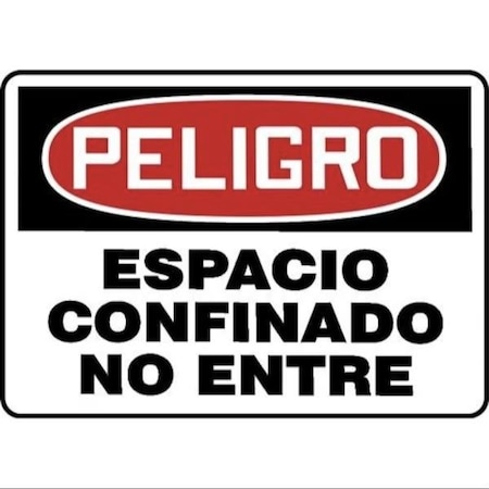 Accuform OSHA DANGER Safety Sign CONFINED SHMCSP006XL SHMCSP006XL